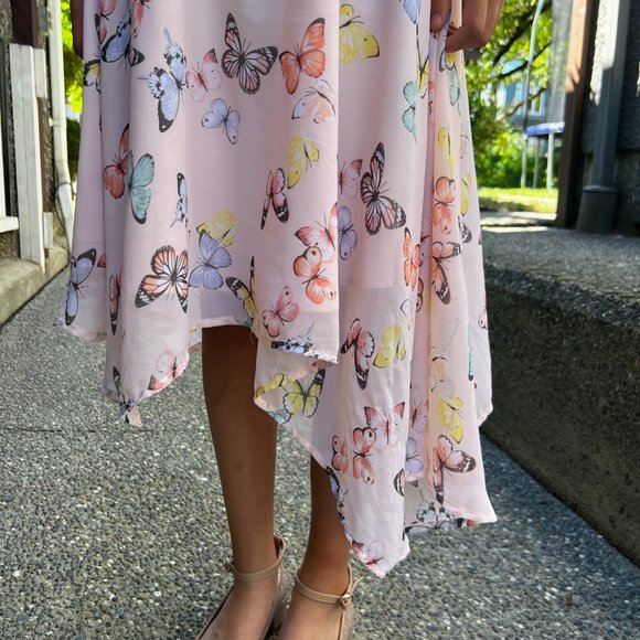 Butterfly Chiffon Dress | H&M | Girls Size 9/10 - Picture 10 of 13